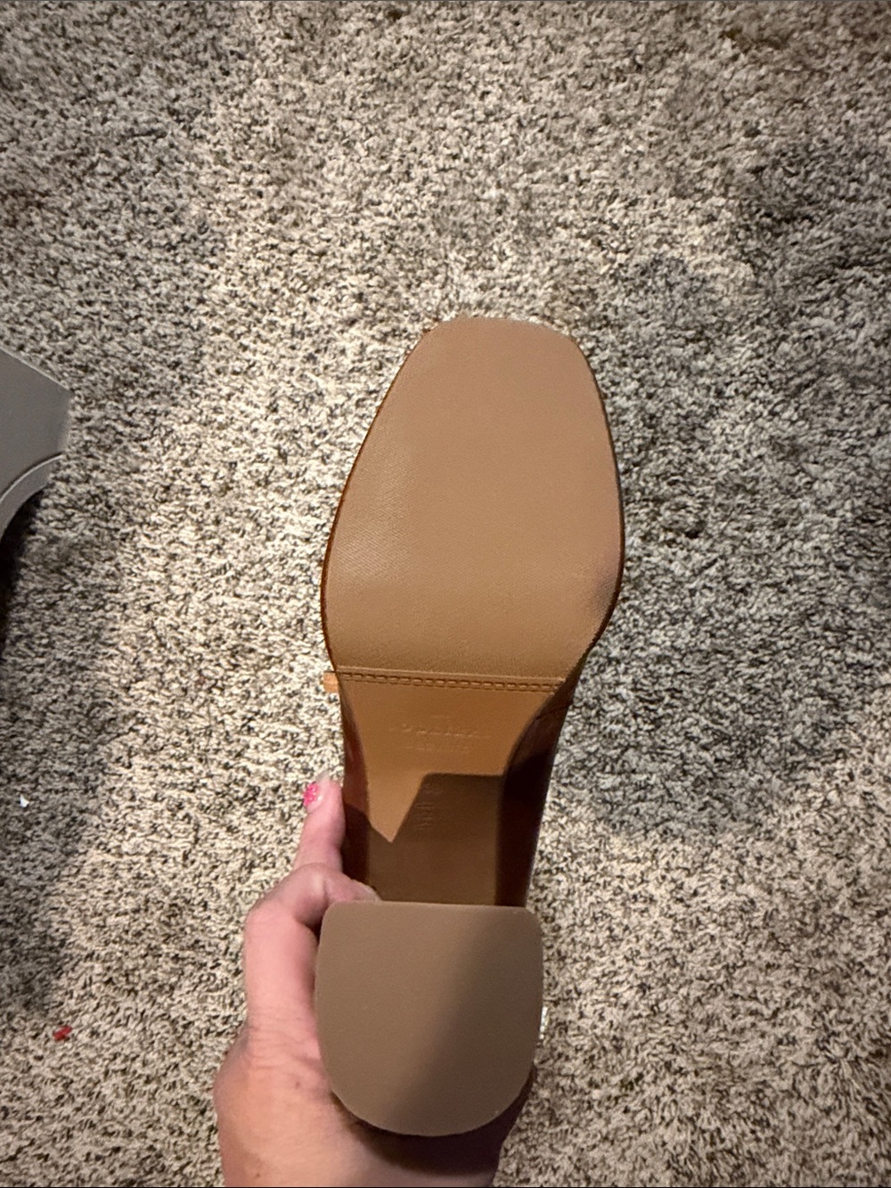 Sezane Brown Leather Mary Jane Platform Pumps - Picture 5 of 5
